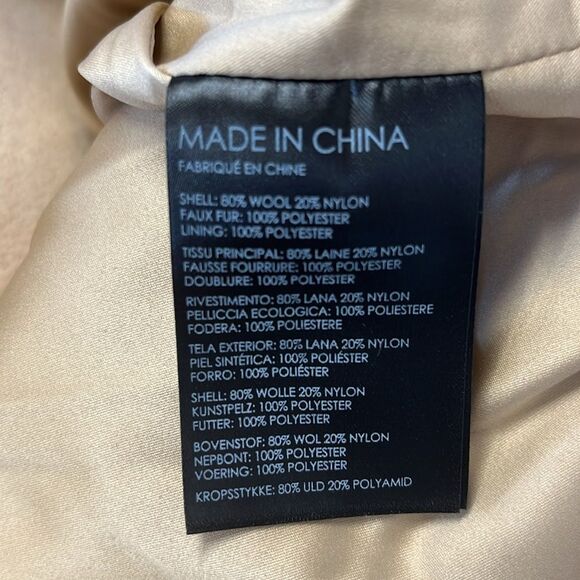 NWT Club Monaco | Camel Mixed Media Moto Jacket XL - Picture 5 of 6